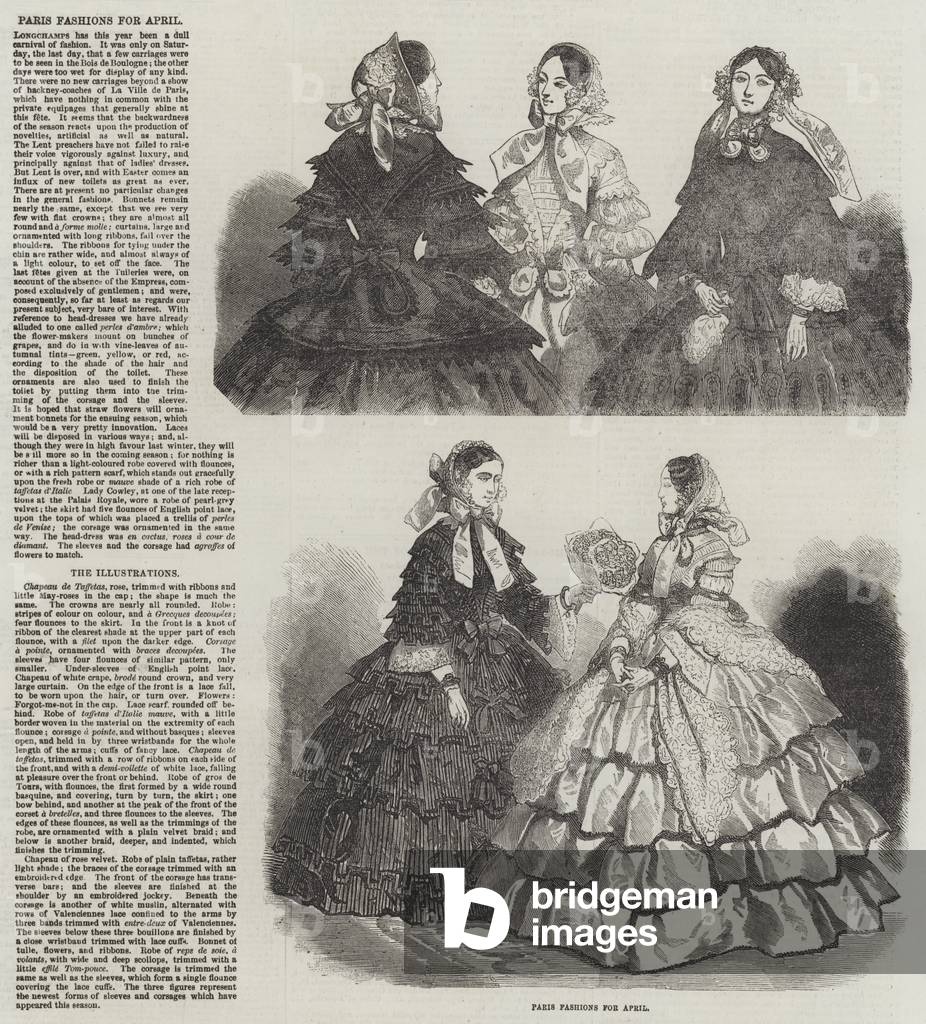 Parigi Fashions per aprile (incisione)
