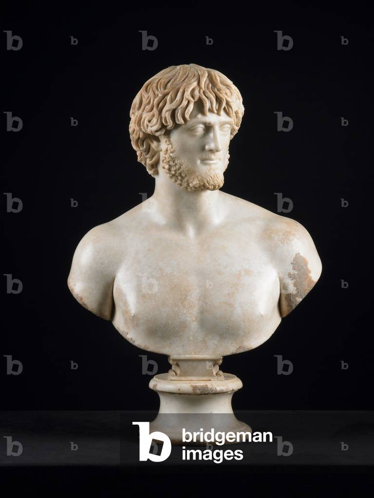 "Büste eines unbekannten Mannes" von Roman Imperial Period, b/w