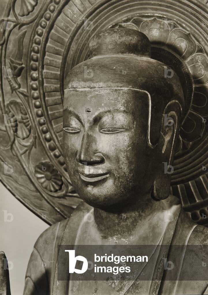 Immagine di Scultura "Buddha Yakushi", 1950, b/w