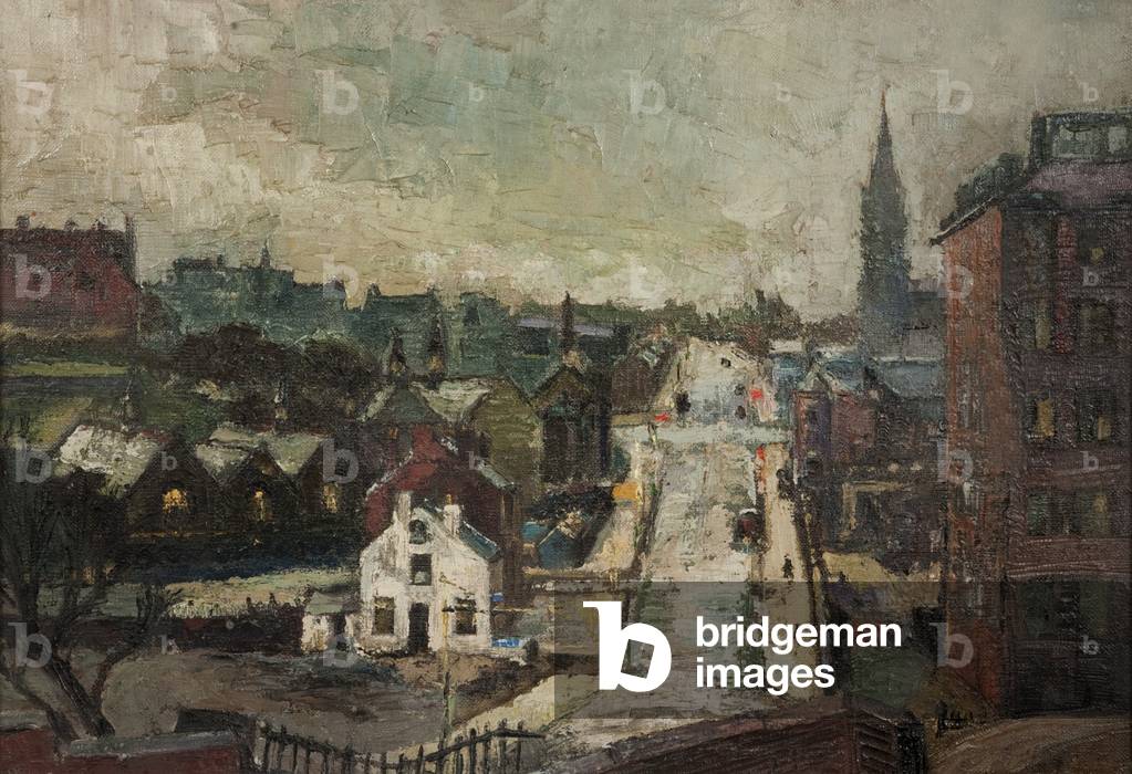 Bild von Gemälde "Rochdale" 1971 von Stella Platt