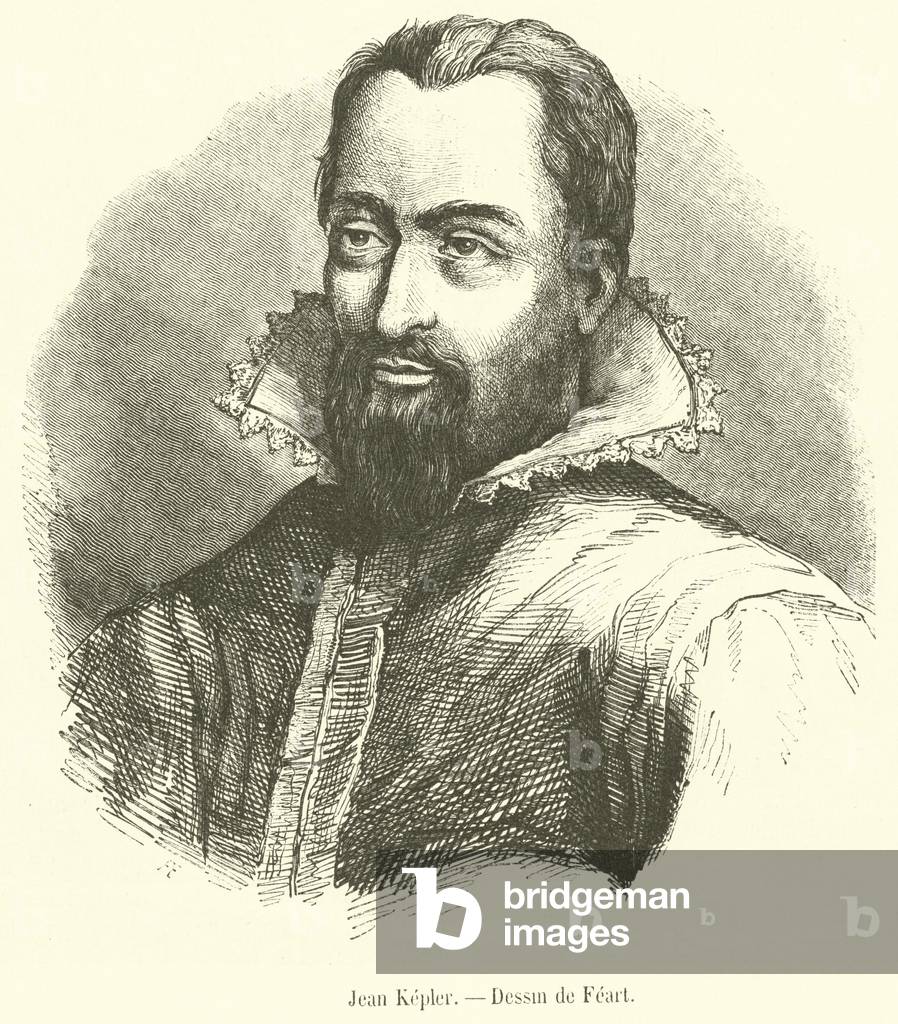 "Jean Kepler (Gravur)" 1801 von French School, b/w