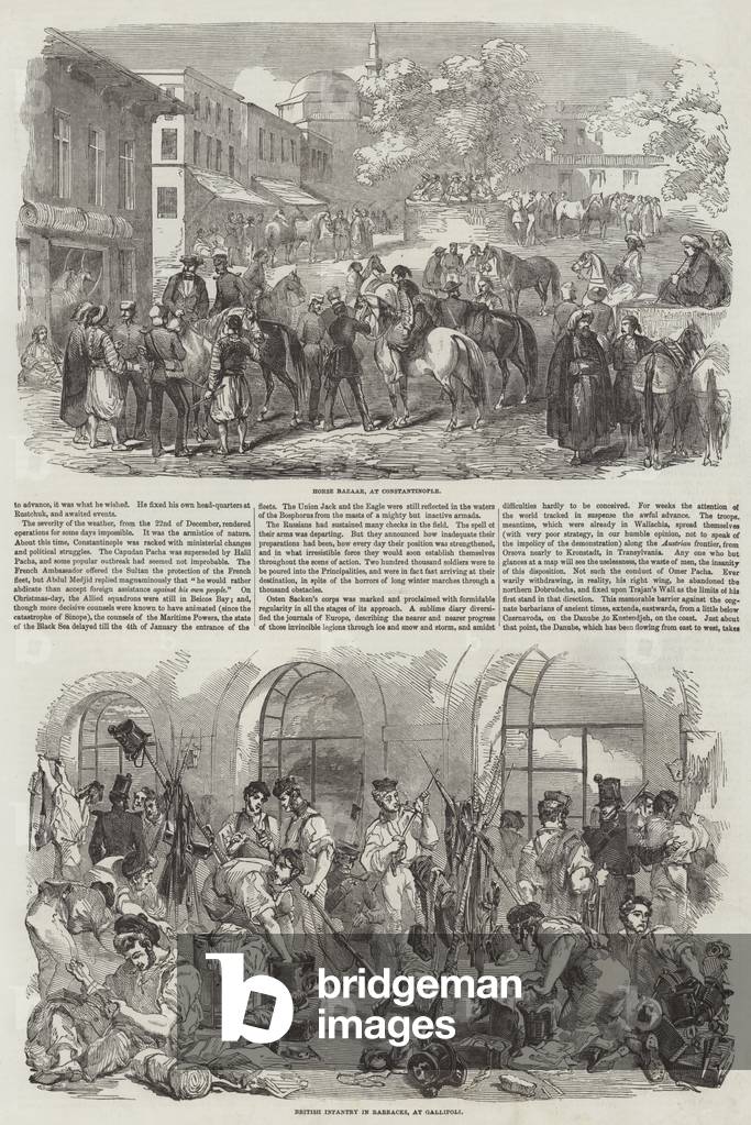 "Guerra di Crimea (incisione)" 1854 di English School