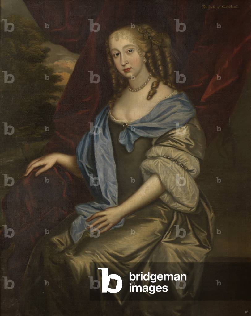 un sconosciuto signora inscritto barbara villiers, contessa di castlemaine e duchessa di Cleveland (1640-1709)