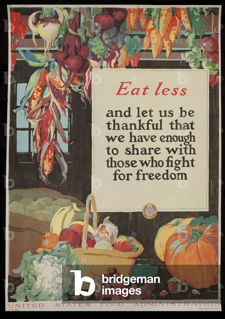 Image of Print depicting Eat Less 1918 by A. Hendee