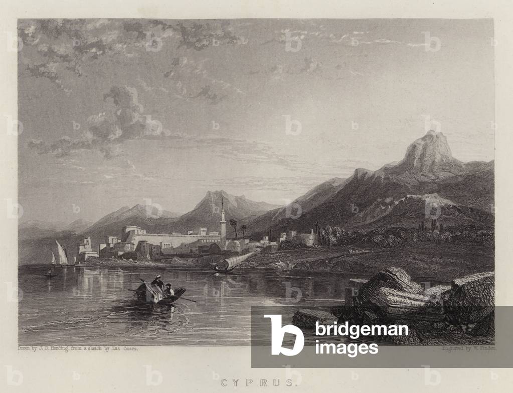 Cyprus (colour litho) by James Duffield Harding