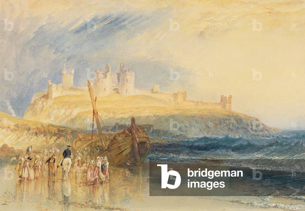 Bild von Zeichnung "Dunstanborough Castle", c.1827 von Joseph Mallord William Turner