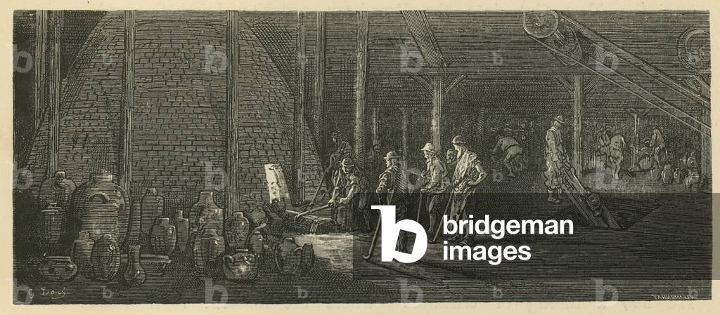 Poteries Lambeth (gravure) par Gustave Dore