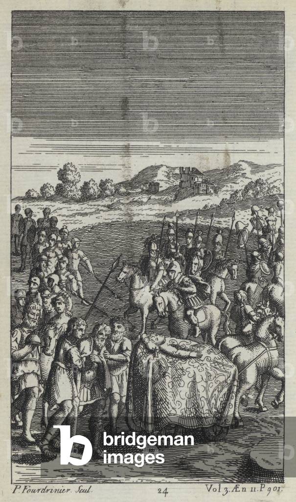 Illustration für John Drydens Übersetzung von Virgil's Aeneid (Gravur)