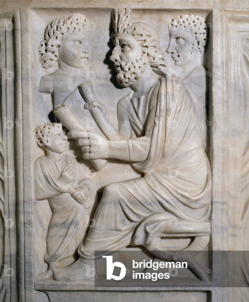 Pedagogue's sarcophagus. Relief. III c. A.C.