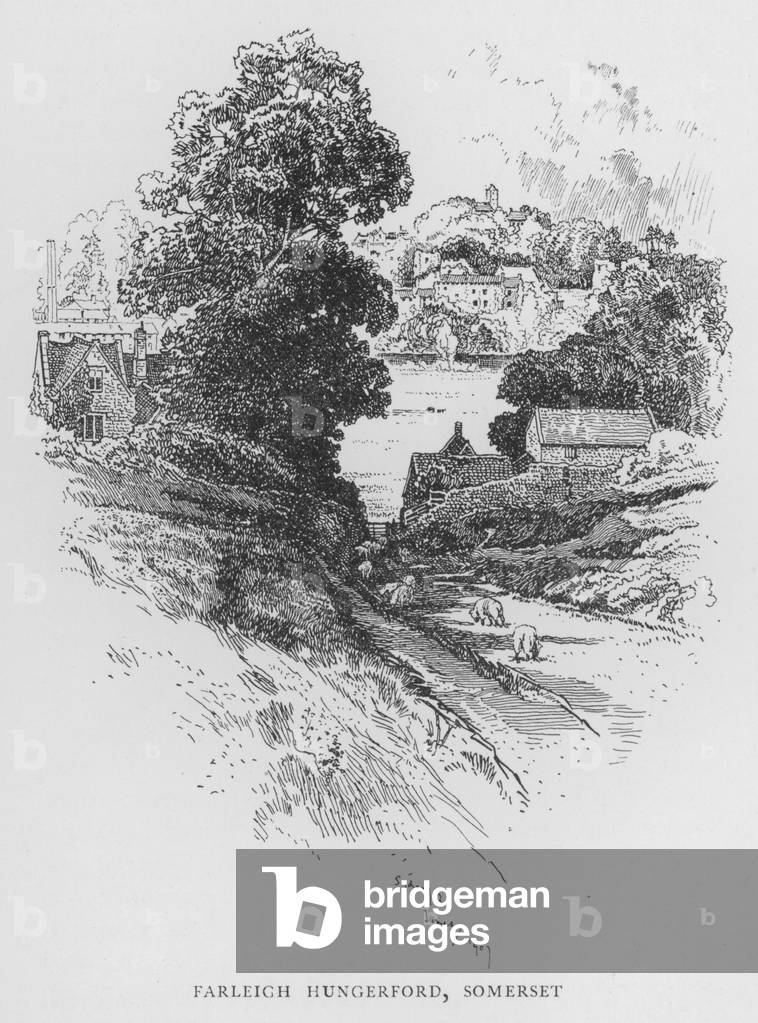 Image of Print depicting Farleigh Hungerford by Sydney R. Jones