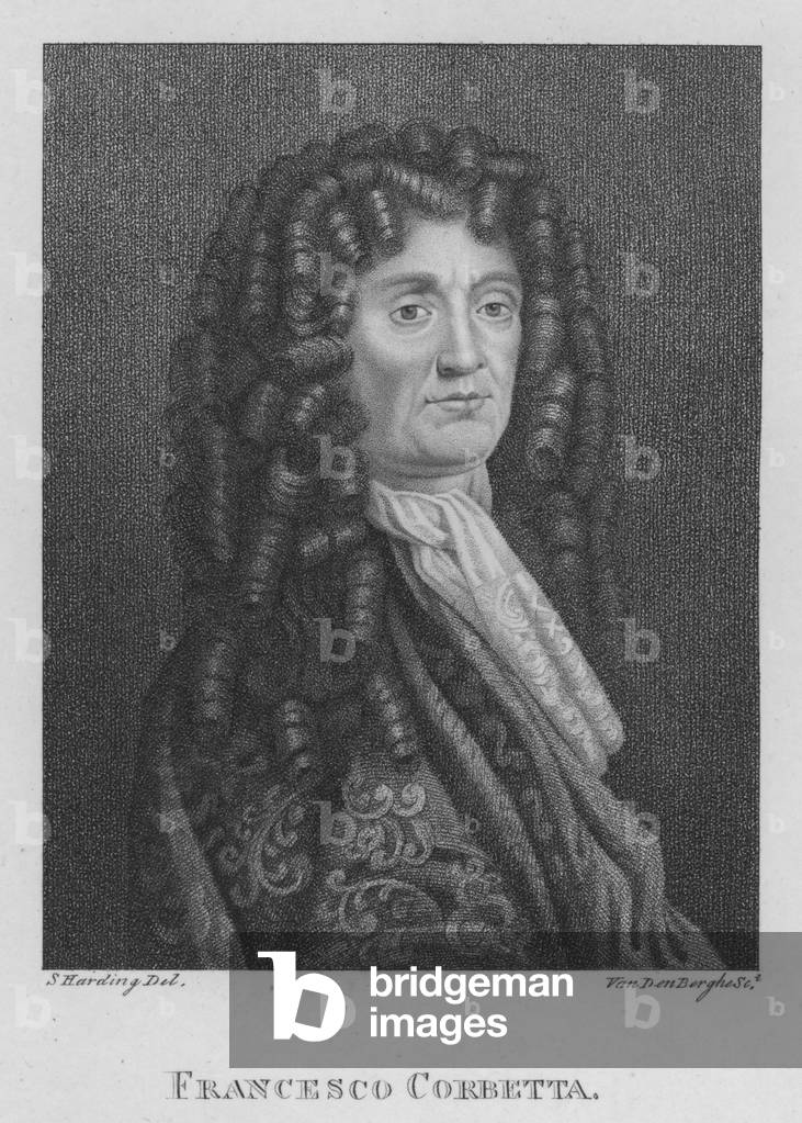 Francesco Corbetta (gravure) par S. Harding, b/w