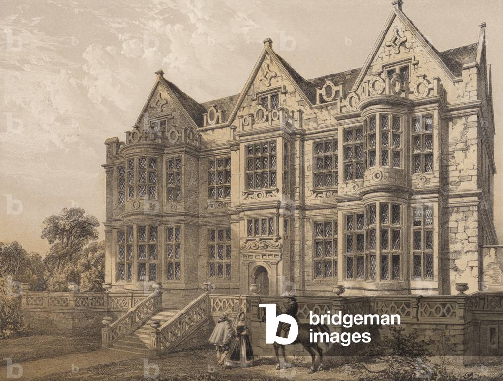 il duca Casa, Wiltshire (colorato incisione)