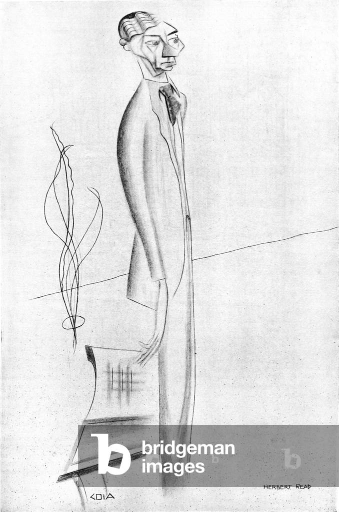 Herbert Read by Emilio Coia, b/w