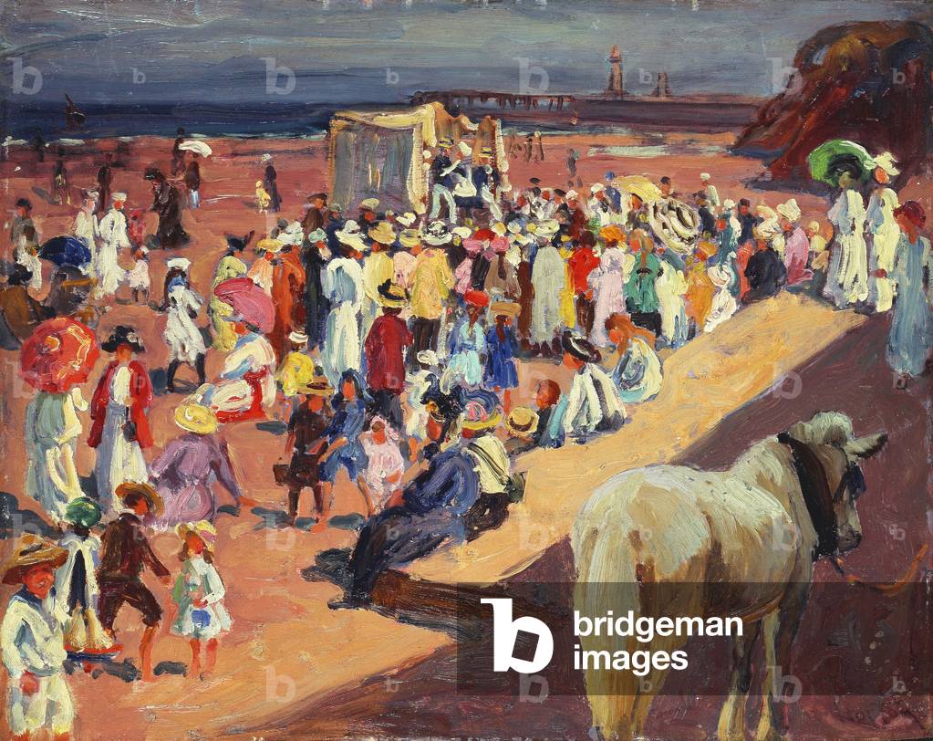 Immagine di Dipinto "Broadstairs Spiaggia", 1906 di William Samuel Horton
