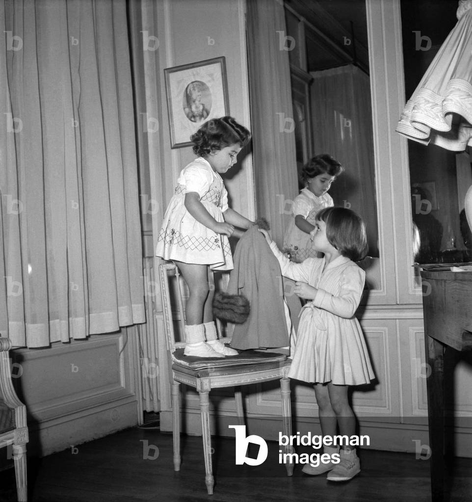 Immagine di Fotografia "Moda per bambini di Jane Sylvain" 1949, b/w
