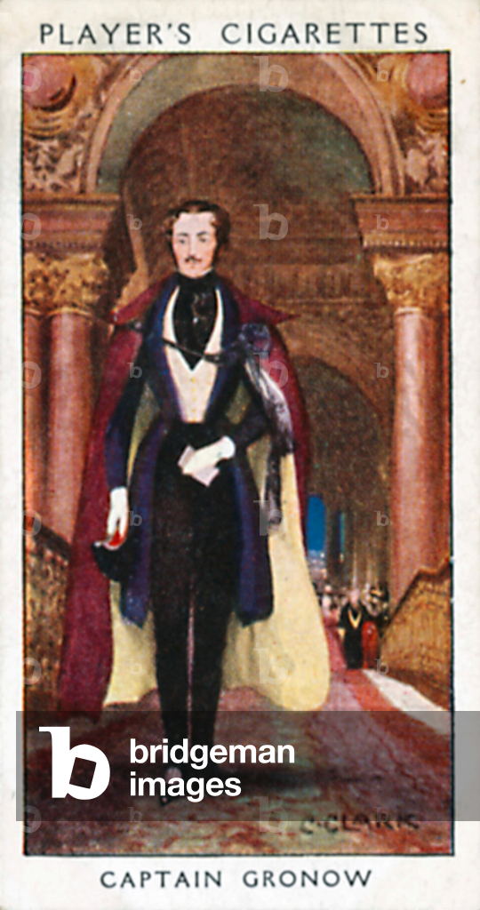 Image de Estampe représentant Capitaine Gronow (lithographie couleur) 1901 par Christopher Clark