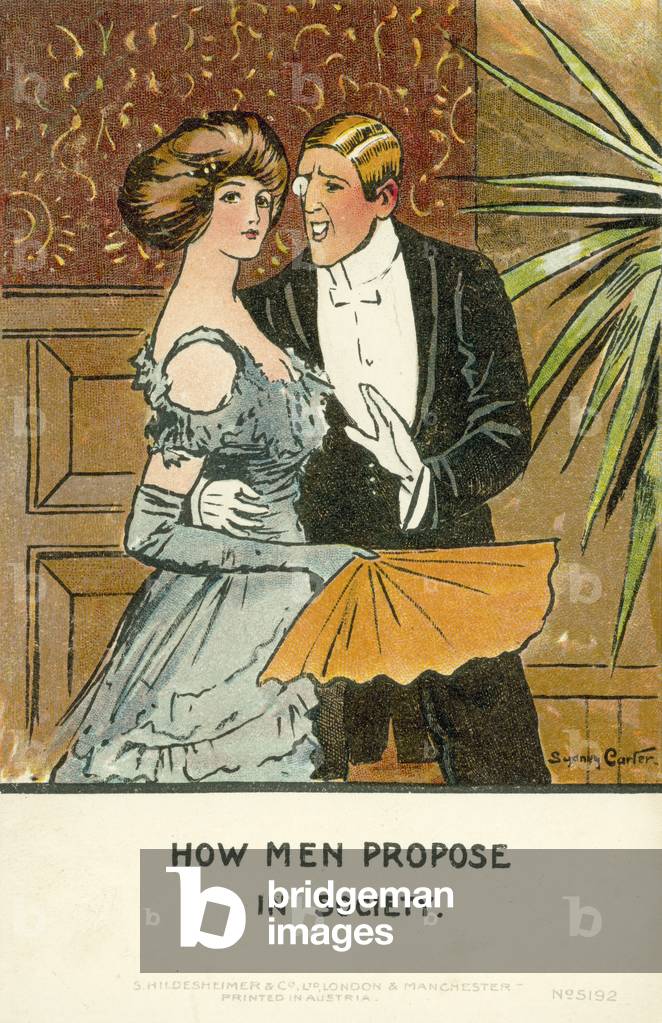 Bild von Druck "Wie Männer in der Gesellschaft vorschlagen (Farblitho)" von Sydney Carter