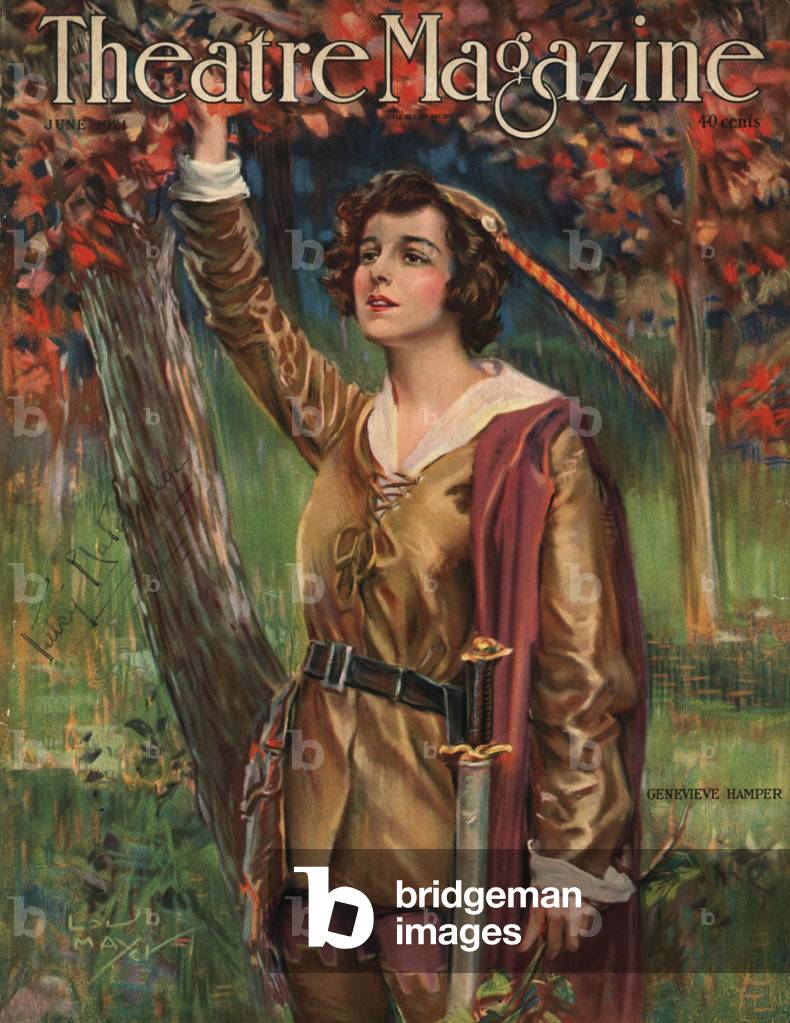 Copertina della rivista Theatre Magazine, USA, anni '20