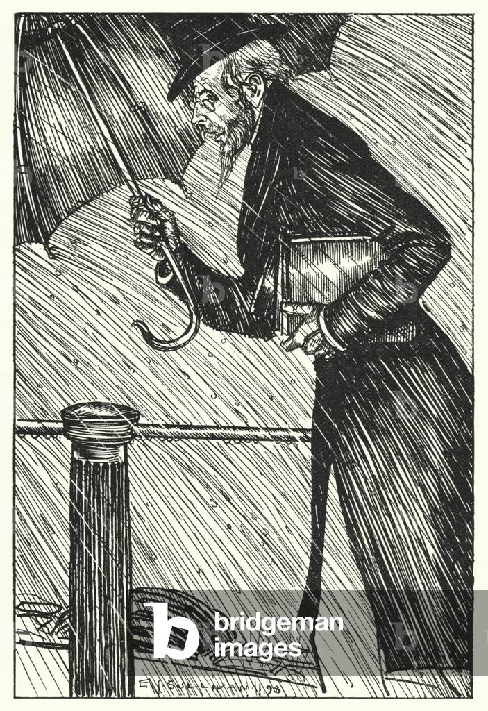 Immagine di Stampa "Illustrazione per Sartor Resartus (lito)" di Edmund Joseph Sullivan, b/w