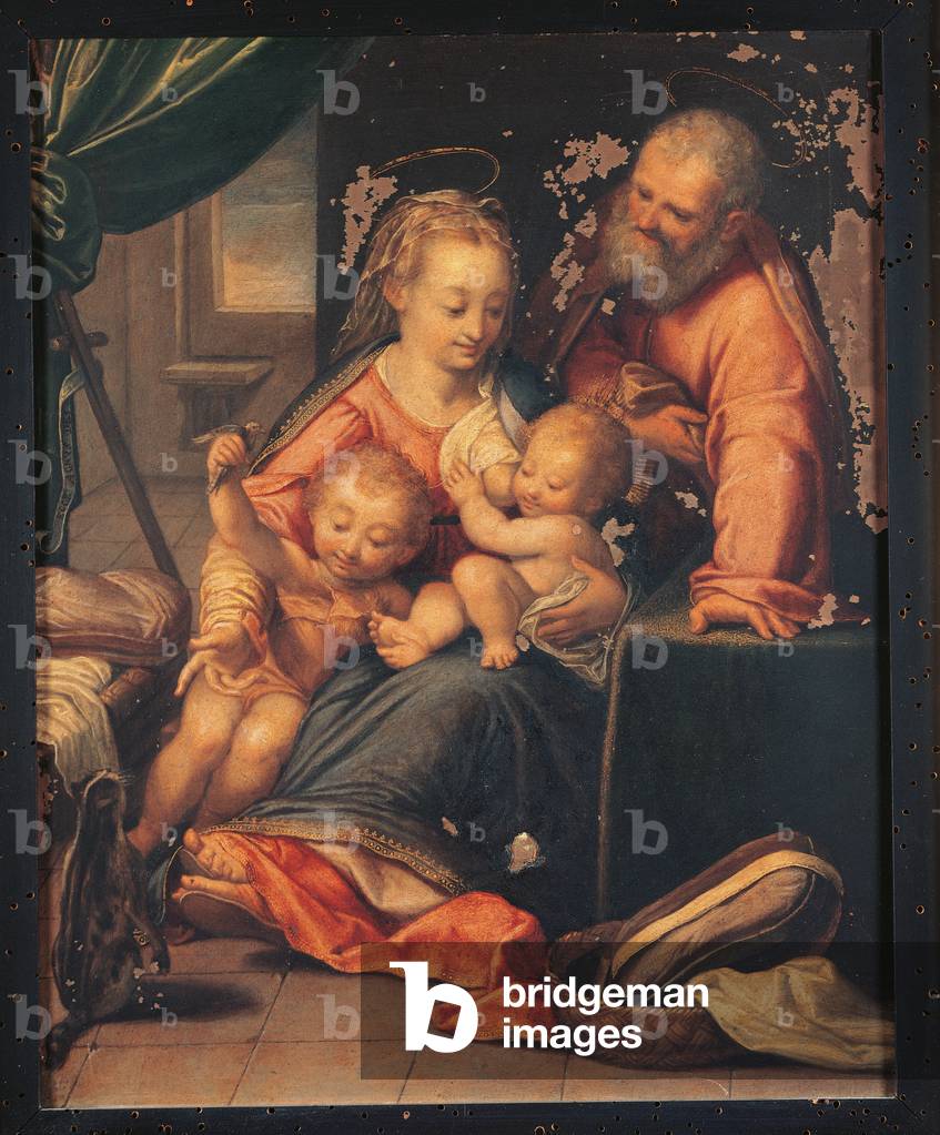 Image of Holy Family with the Infant Saint John the Baptist (oil by ...