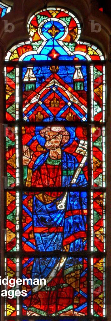 Window w203 depicting St Peter (stained glass) by French Artist