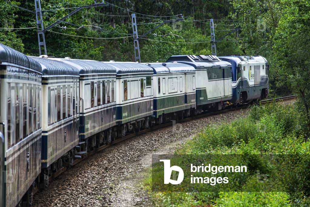 "Carrozze esterne del treno di lusso Transcantabrico Gran Lujo" di Sergi Reboredo