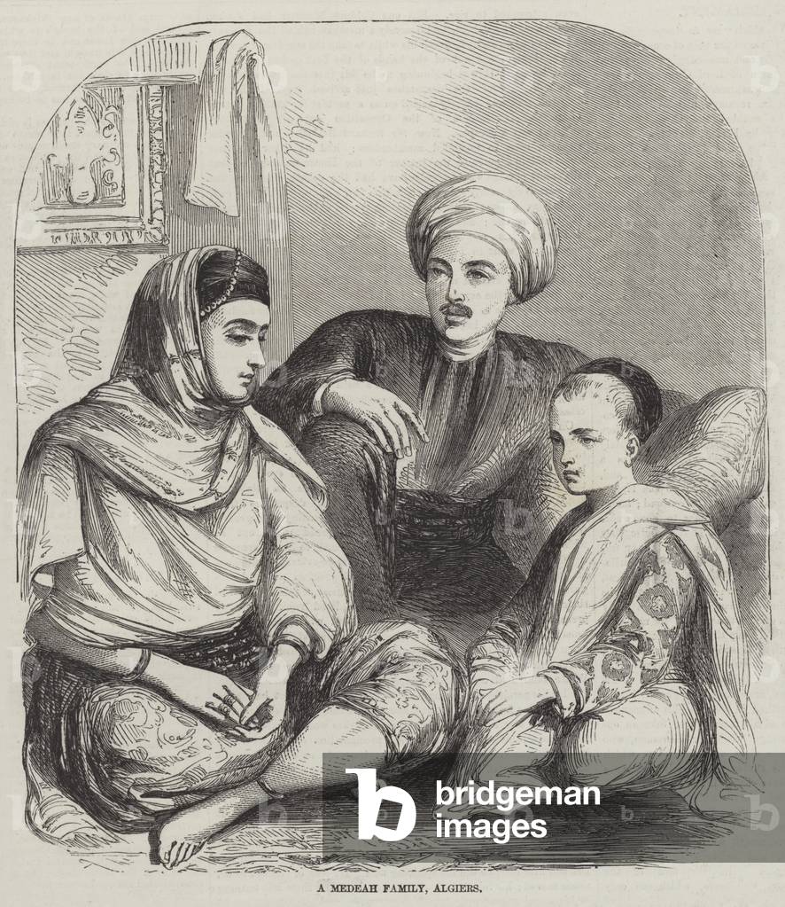 Un Medeah Famiglia, Algeri (incisione)