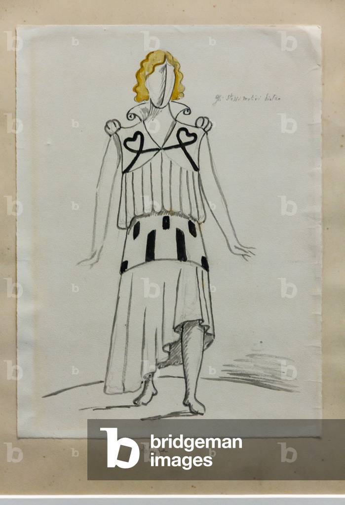 "Elvira per I puritani di V. Bellini" 1933 di Giorgio de Chirico