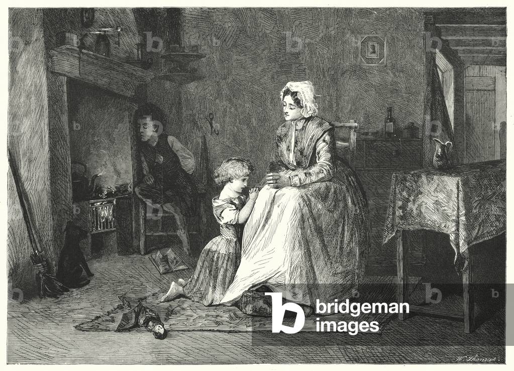 La Priere du Soir (engraving) by John Burr