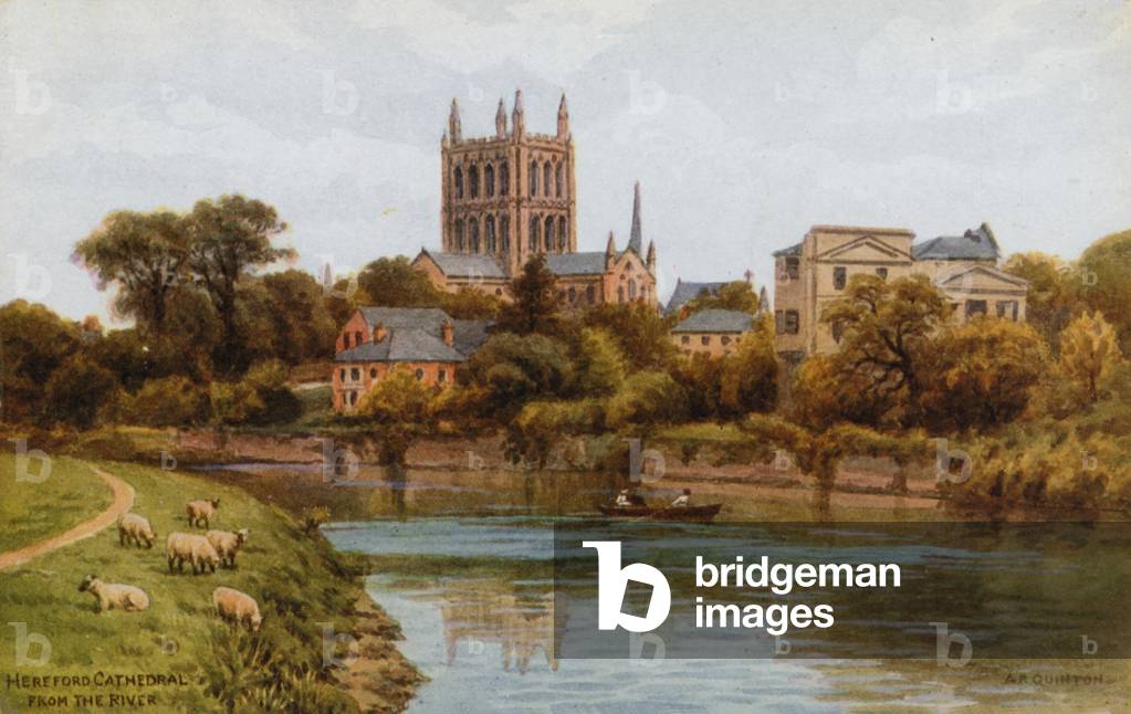 Cathédrale de Hereford par Alfred Robert Quinton