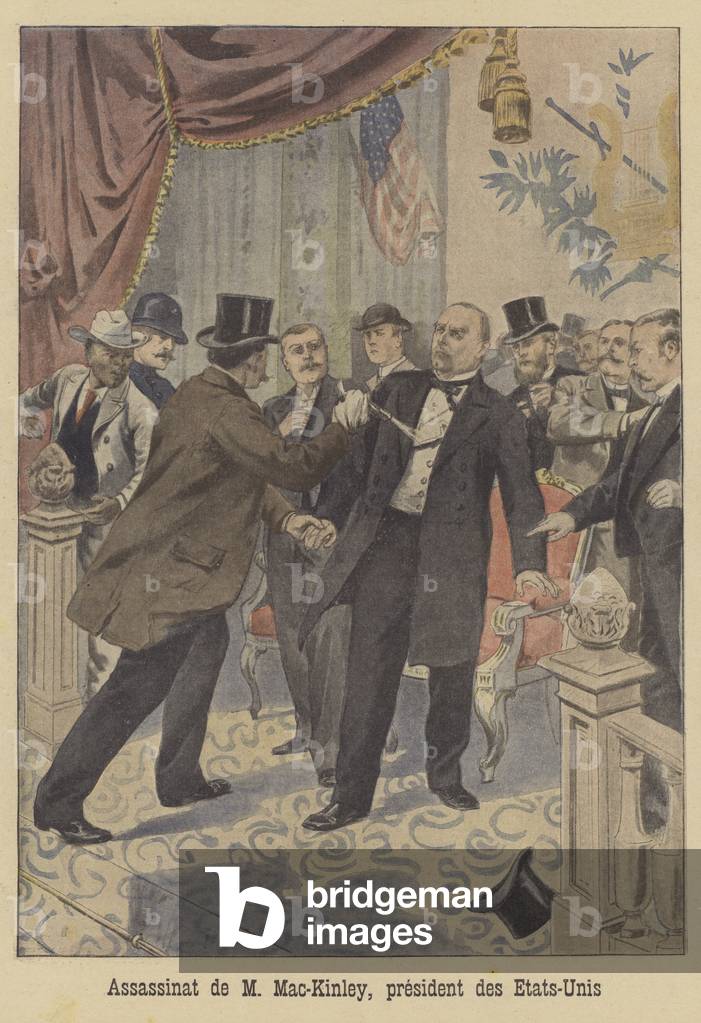 L'assassinio del presidente McKinley degli Stati Uniti (colore lito)