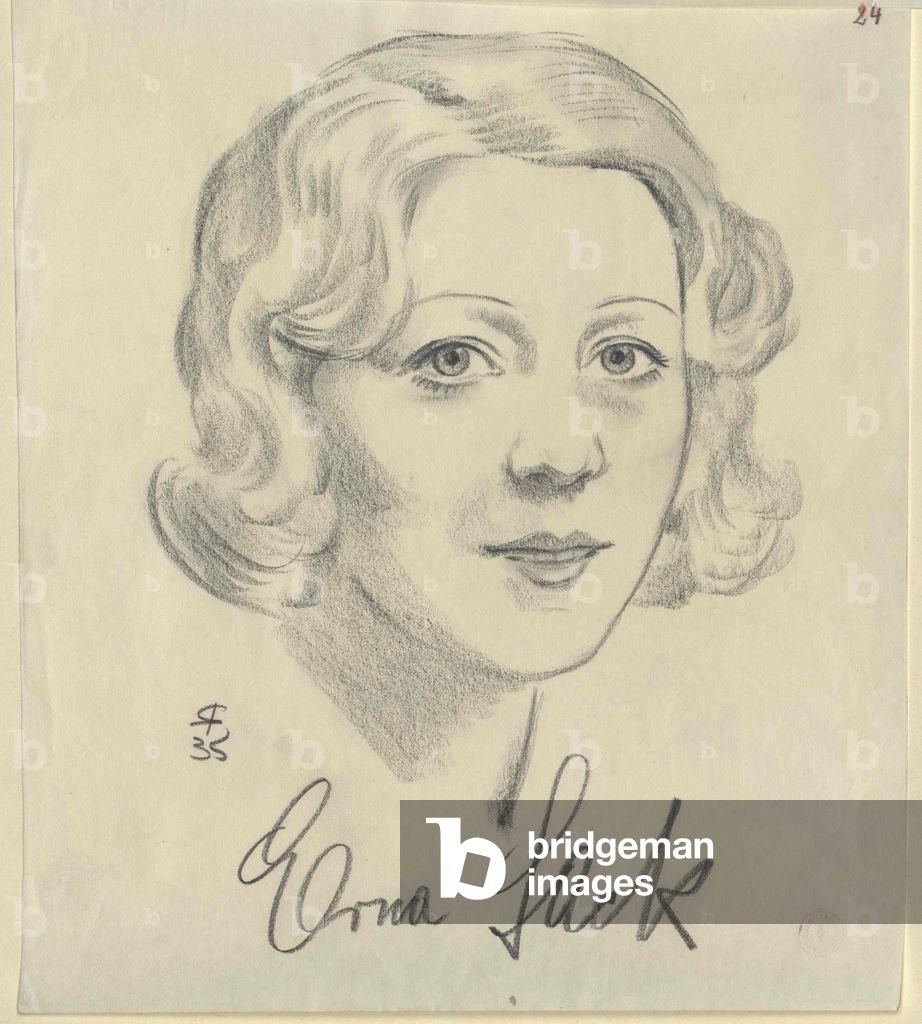 Bild von Druck "Erna Sack (print)" von Unknown Artist