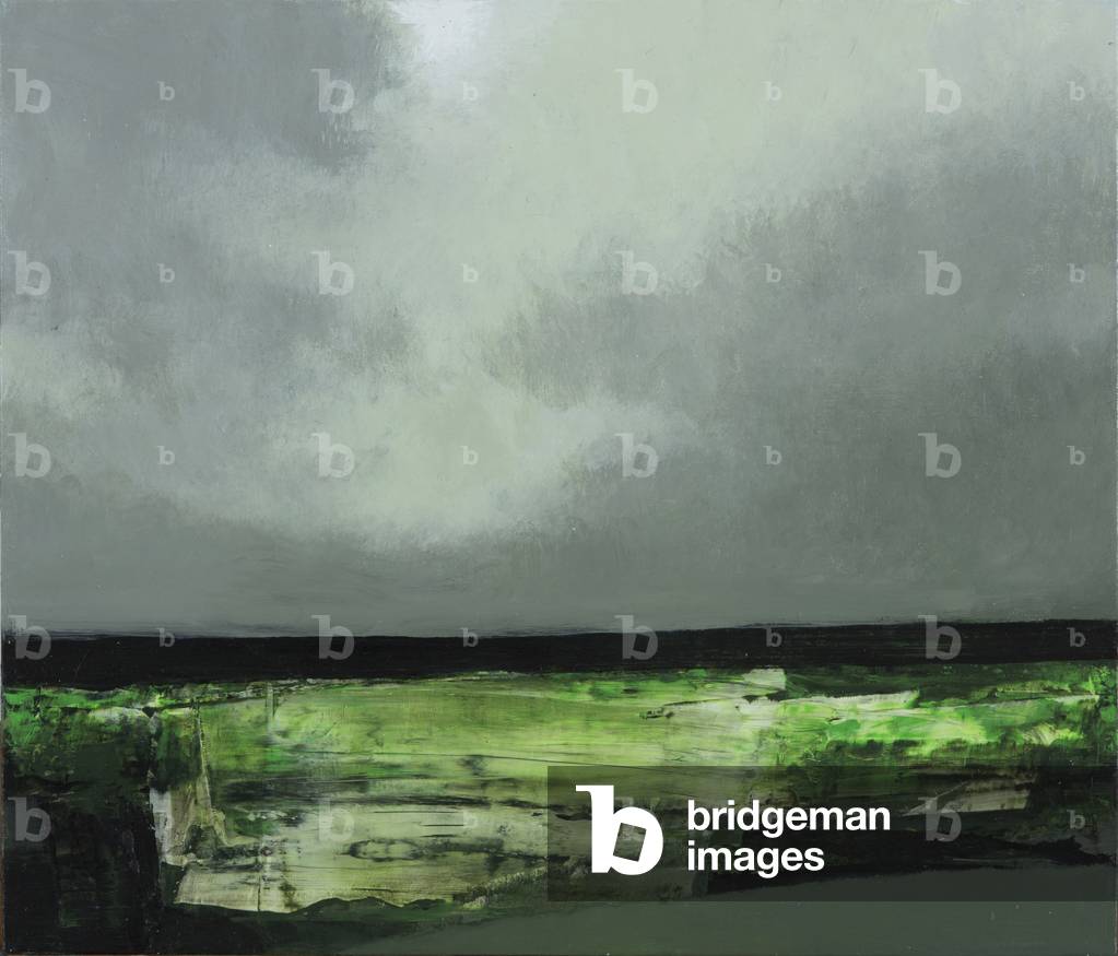 Upland Fields, 2016 (tecnica mista su pannello)