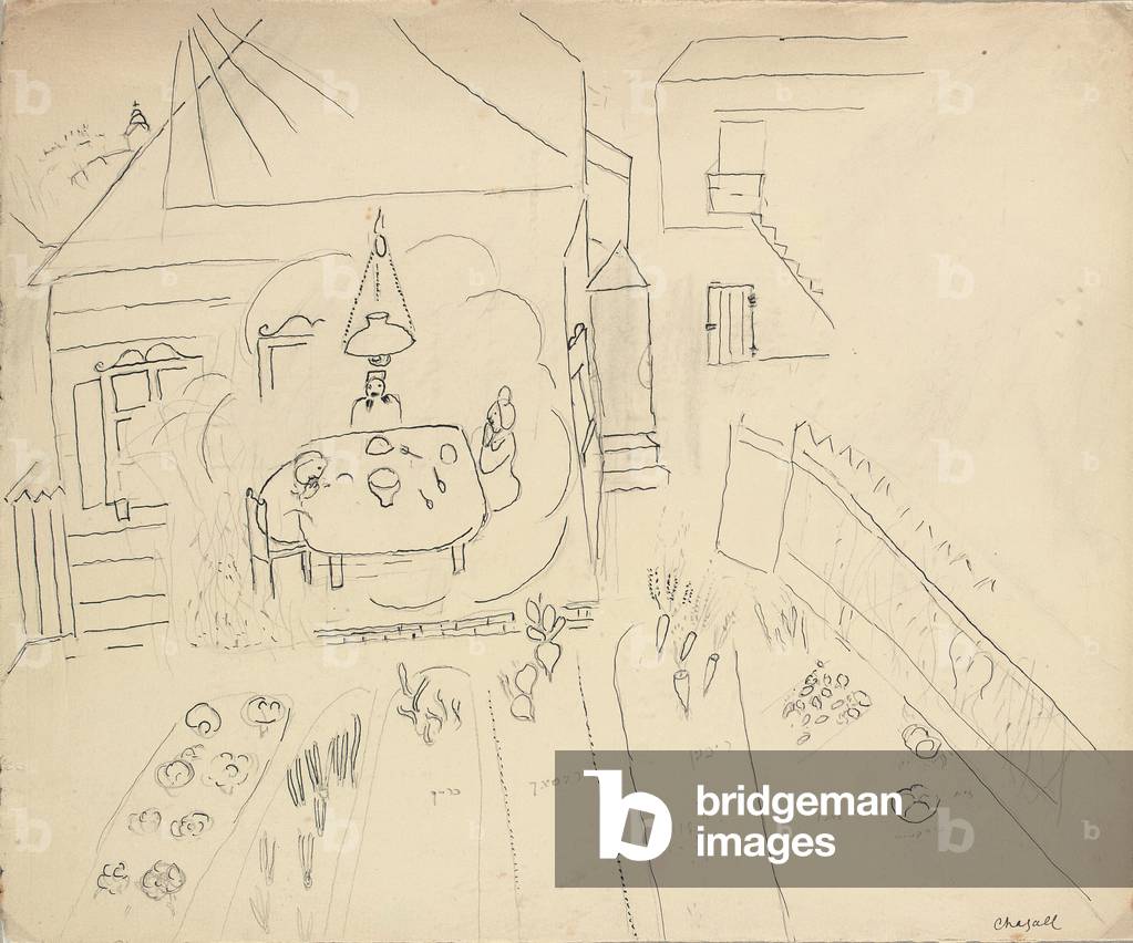 Die imaginäre Mahlzeit neben dem Gemüsegarten, 1925