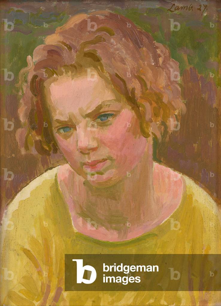 Ritratto di Pansy Pakenham (poi Agnello), moglie dell artista, 1927 (olio su tavola di tela)