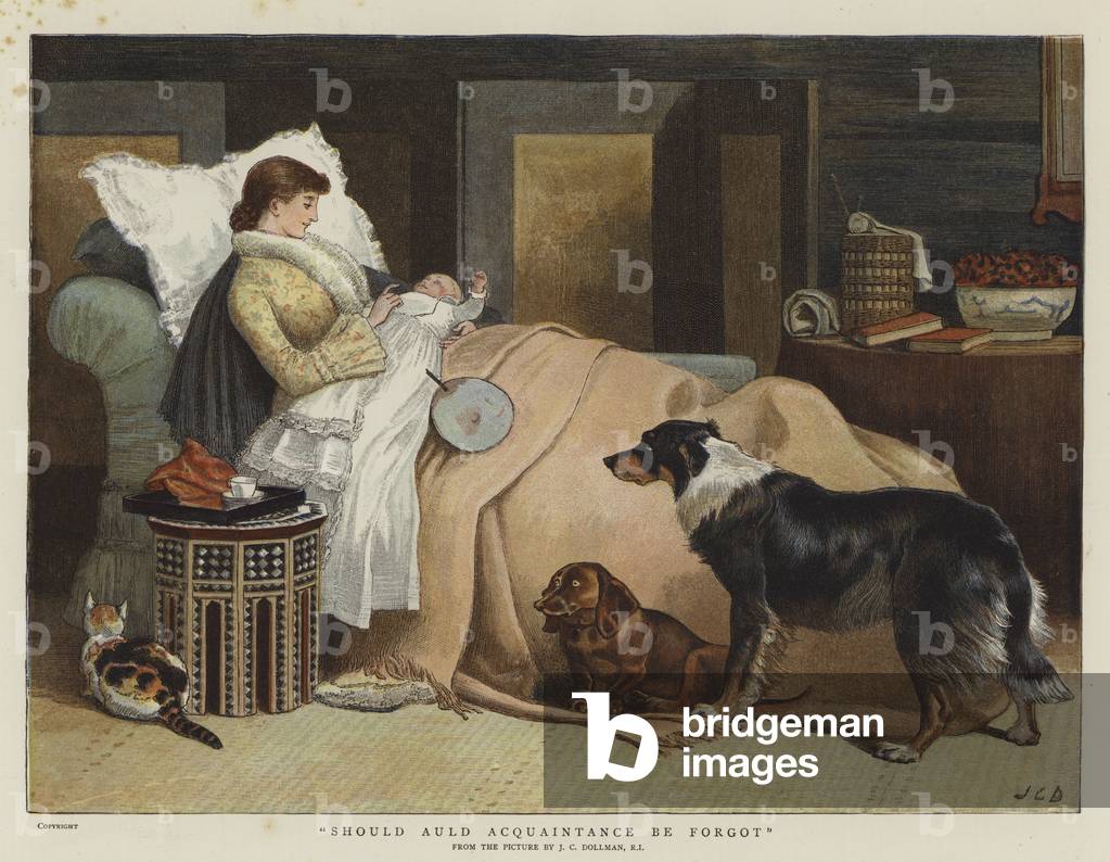 Should Auld Acquaintance be Forgot (colour litho)