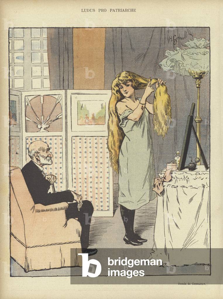 "Illustration für Le Rire (Farbe Litho)" von Henri Gerbault