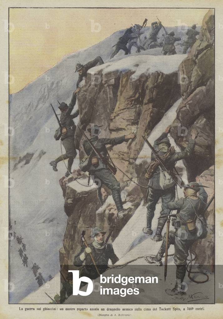 "La guerra sui ghiacciai" di Achille Beltrame