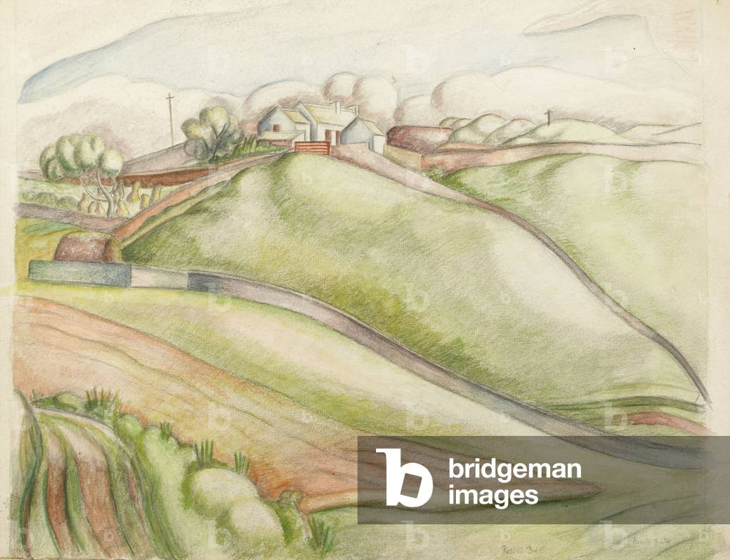 Landscape (crayon & w/c on paper)