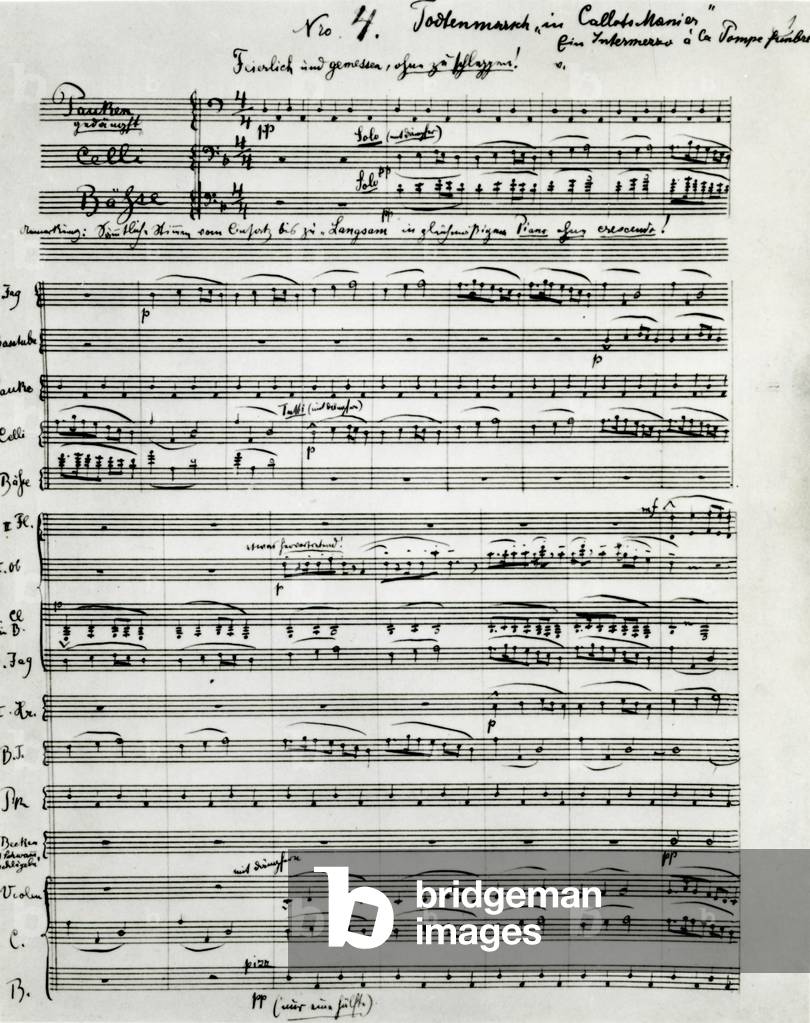 "Gustav Mahler - 4.", b/w