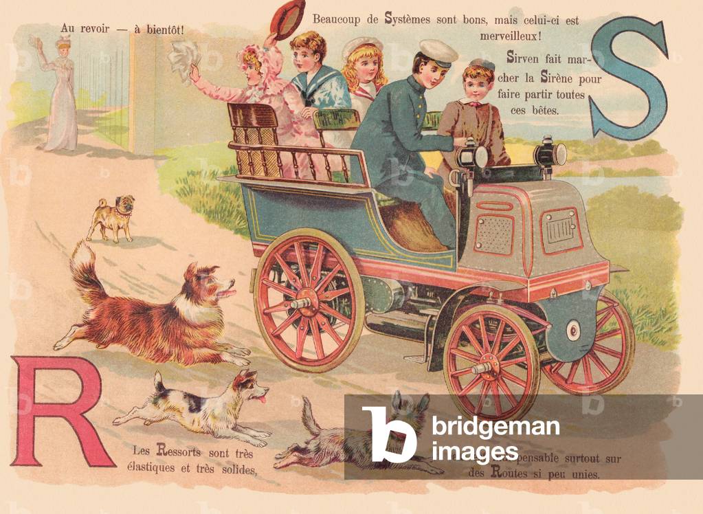 Image of Engraving depicting ABC AUTOMOBILE R S 1900 by French Artist
