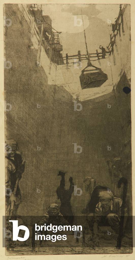 Concrete Workers 1961 by Mikhail Rojter