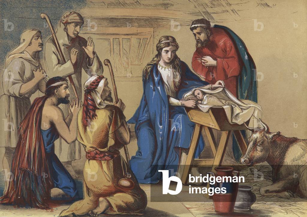 Anbetung der Hirten (Chromolitho)