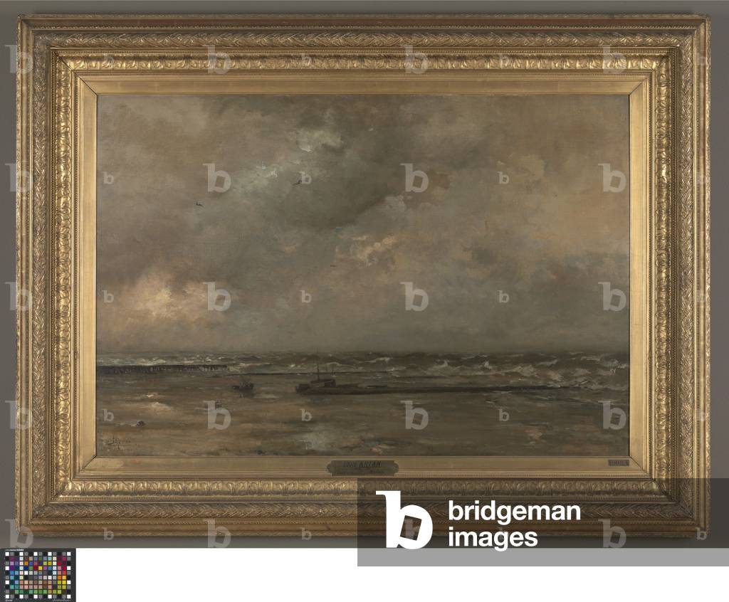 Image de Peinture représentant Paysage marin à La Panne 1870 par Louis Artan de Saint-Martin