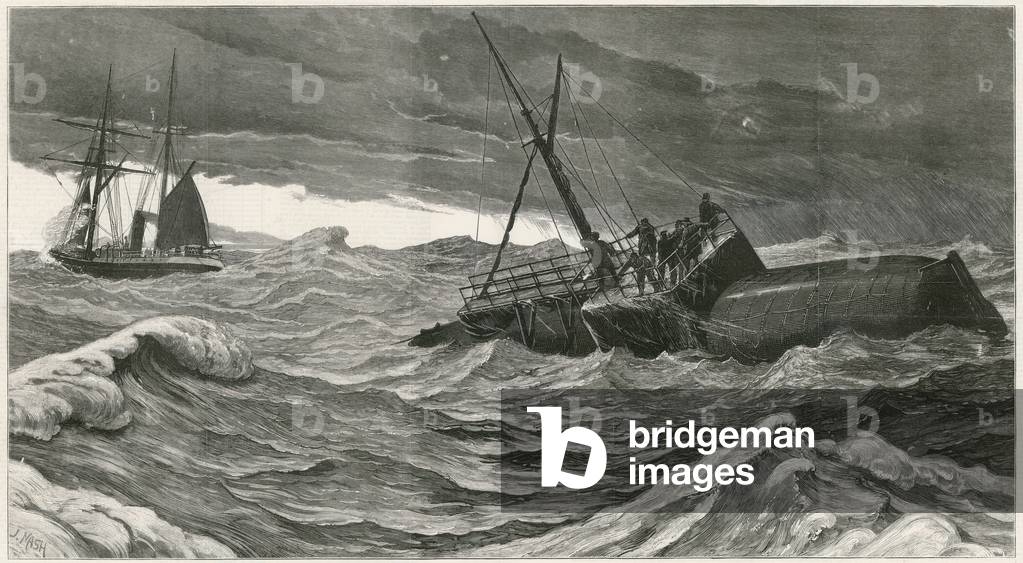 Die Reise von Kleopatras Nadel (Gravur)