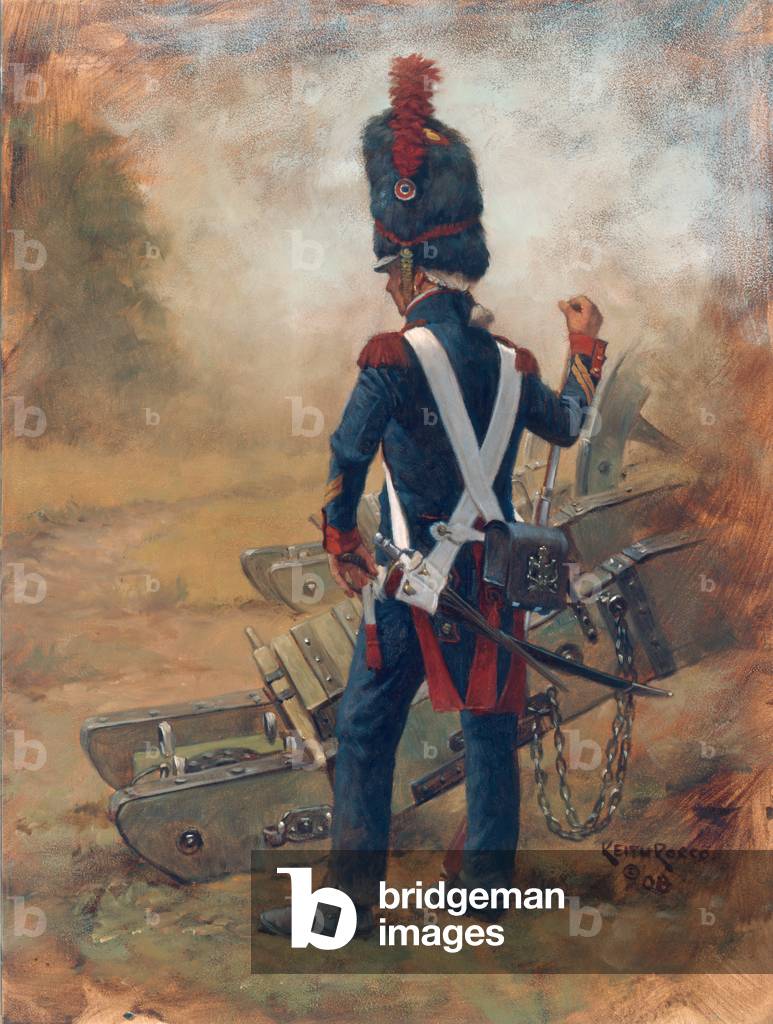 Foot Artillery Guard 1815 #1, 2008 (Öl auf Karton)