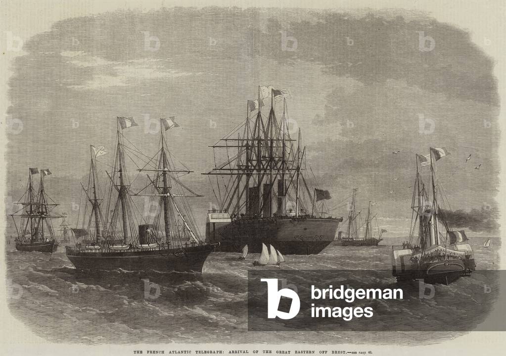 "Il Francese Atlantic Telegraph" di English School, b/w