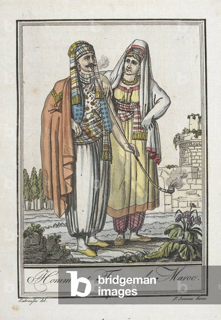 Homme et femme de maroc. L'uomo e il Wonan del Marocco.