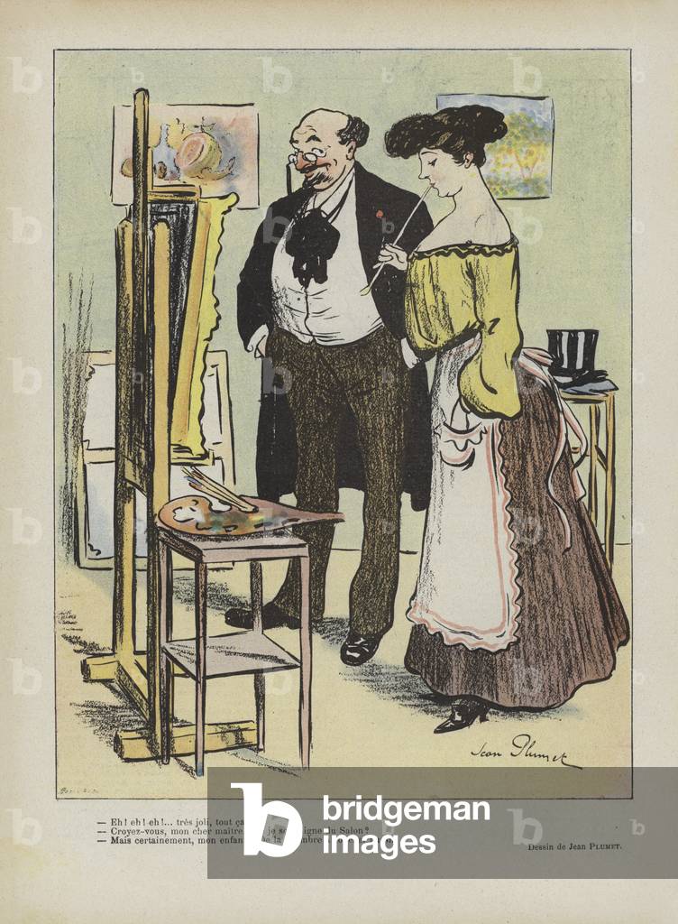 Illustration für Le Rire (Farblitho)