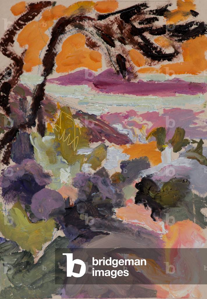 Serata in collina II, 2015 (olio a bordo)